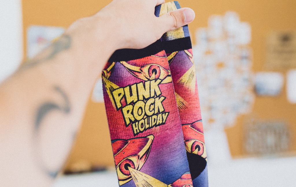 punk rock holiday socks american socks barcelona