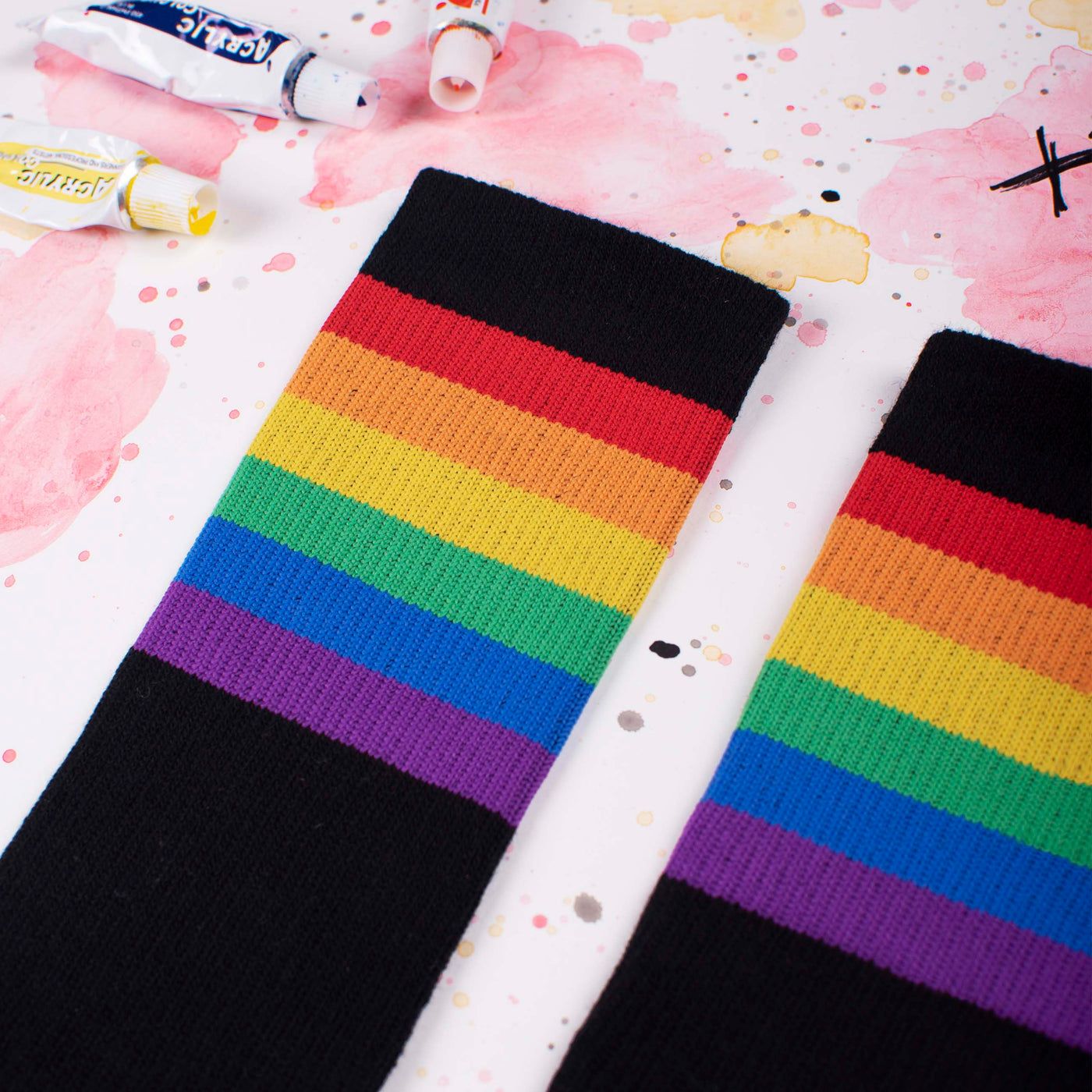 Rainbow Pride (Black) - Mid High - AmericanSocks