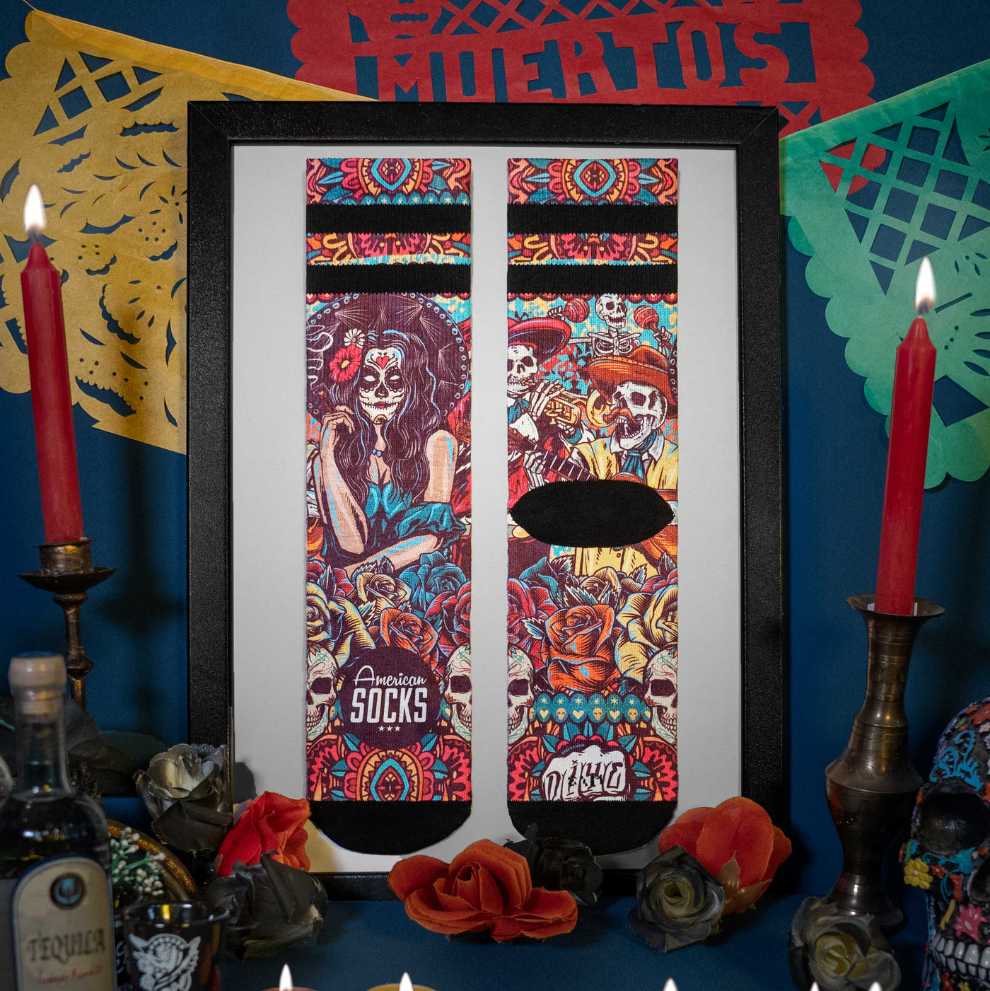 Día de los muertos - Mid High - AmericanSocks