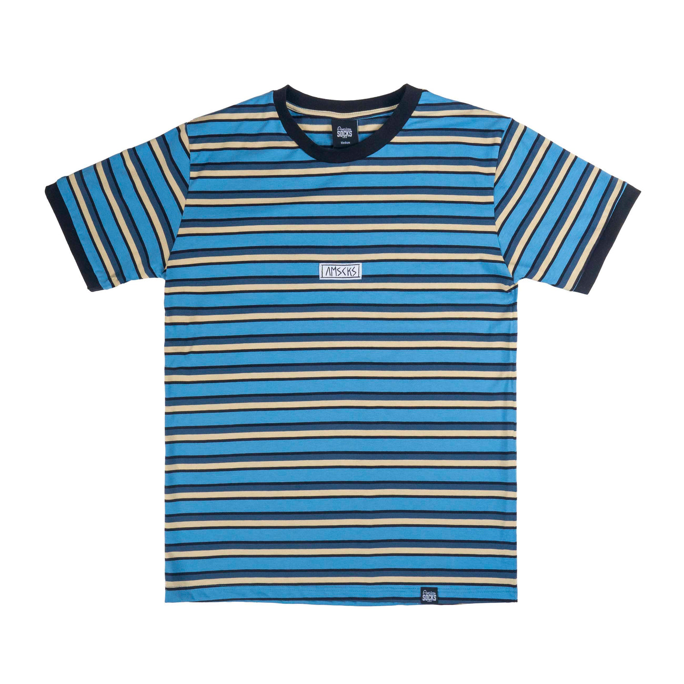 AMSCKS Striped Blue - T-Shirt