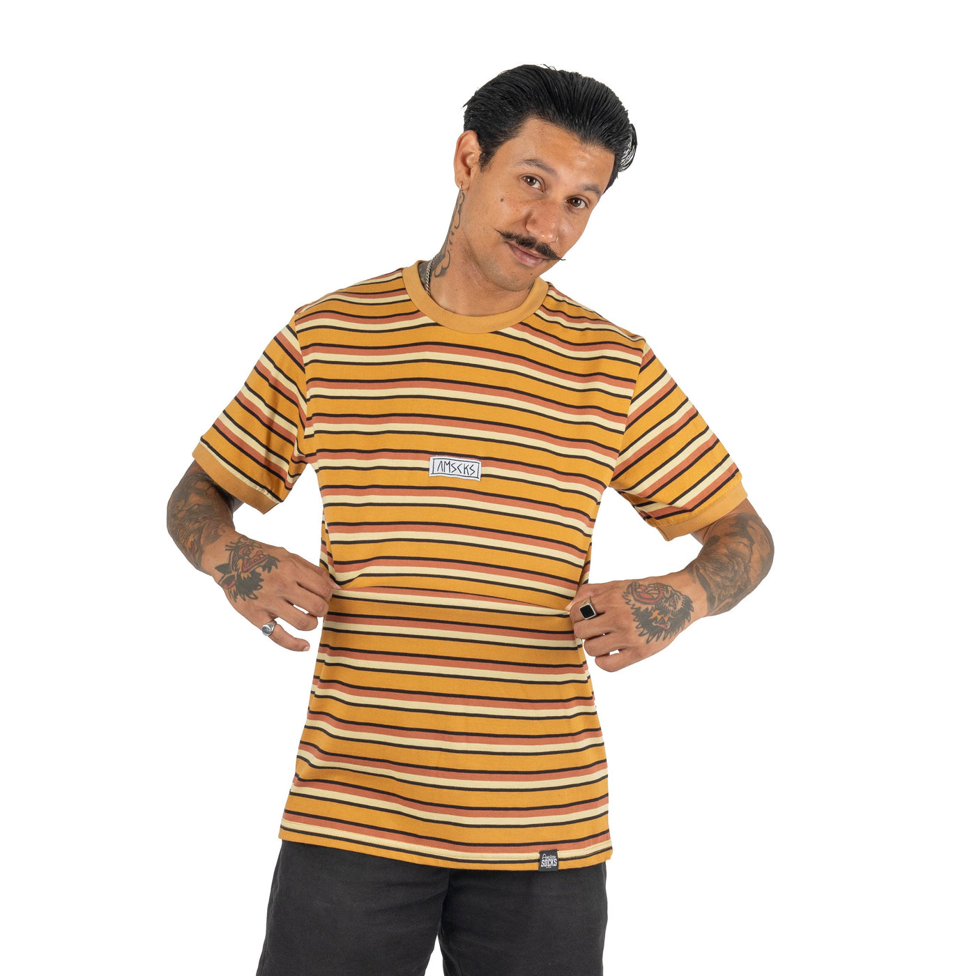 AMSCKS Striped Pale - T-Shirt