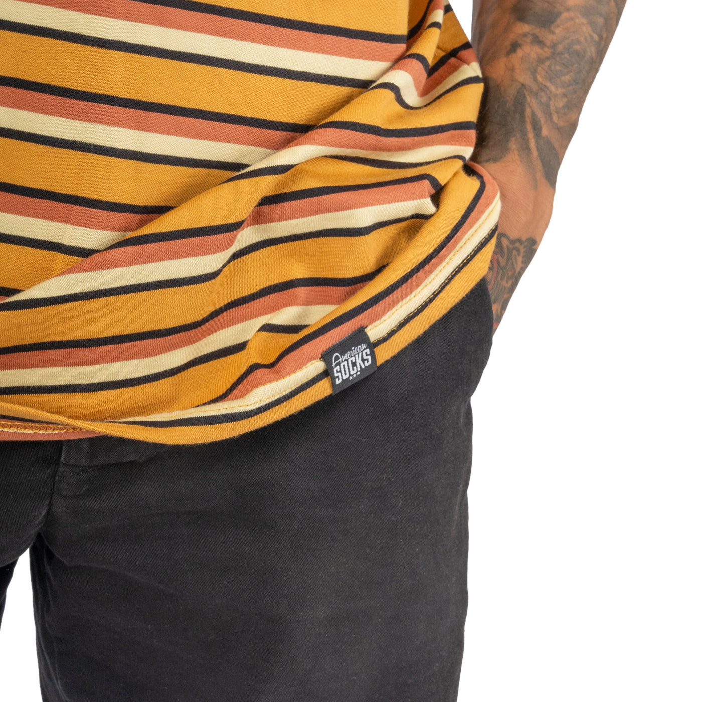 AMSCKS Striped Pale - T-Shirt