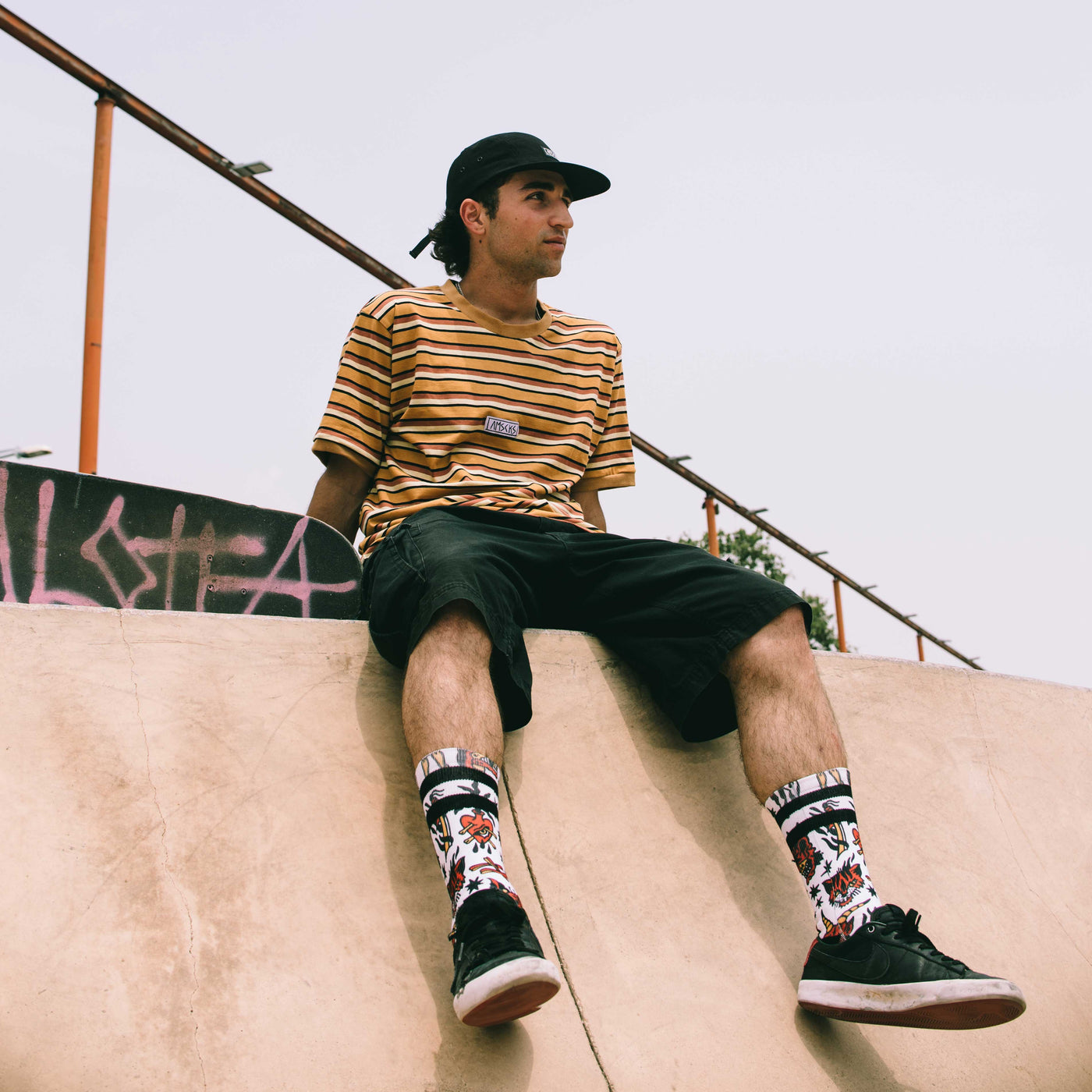 AMSCKS Striped Pale - T-Shirt