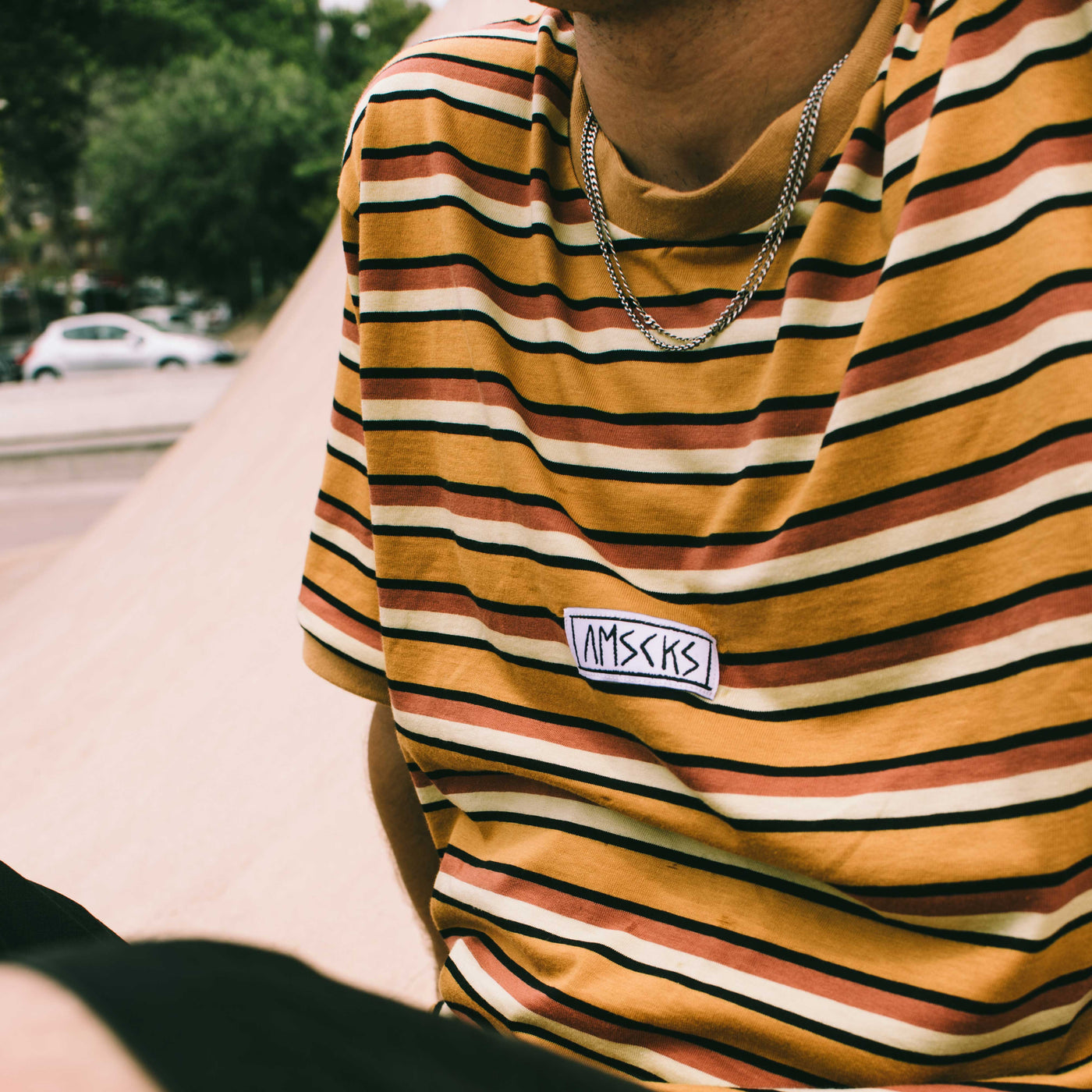 AMSCKS Striped Pale - T-Shirt